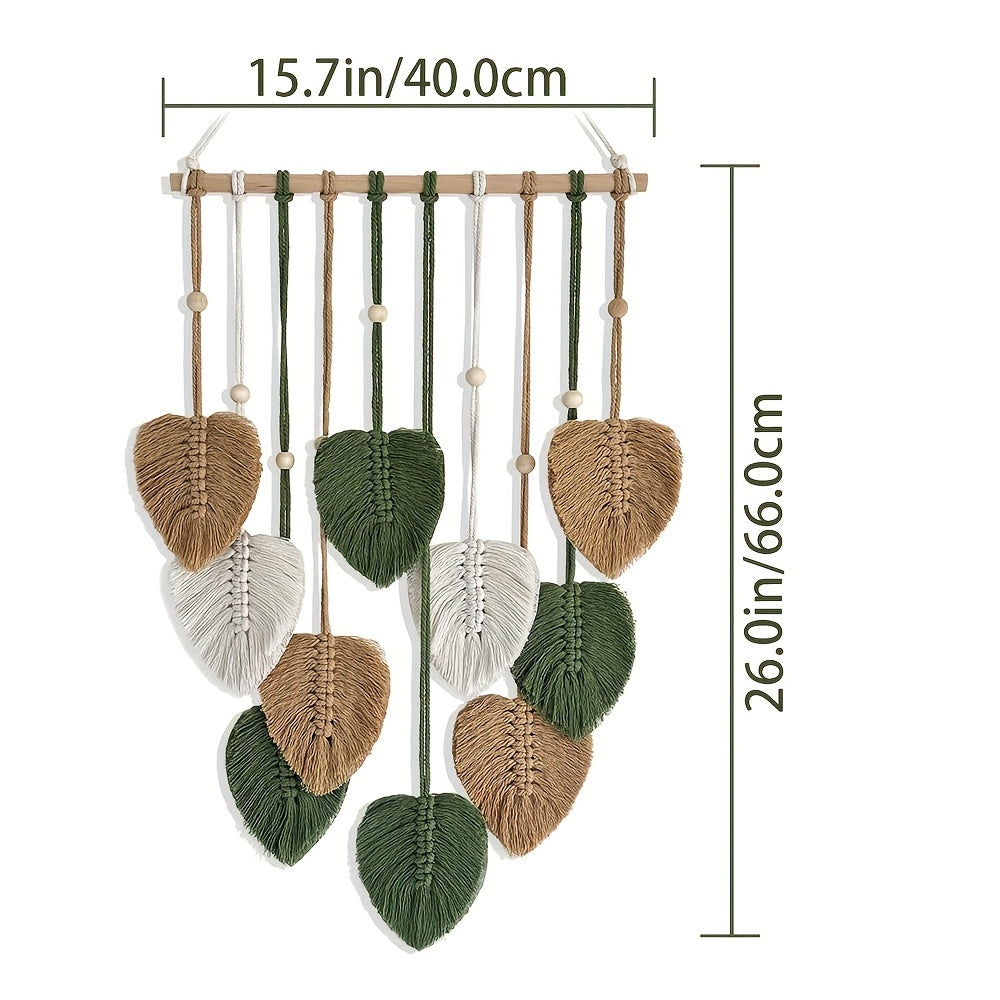 1pc Tapestry Wall Decor, Bohemian Safari Wall Art, Nature Green Theme Home Decor, Bedroom Decoration, Creative Gift, Study Supplies for Classroom Living Room Office Decor