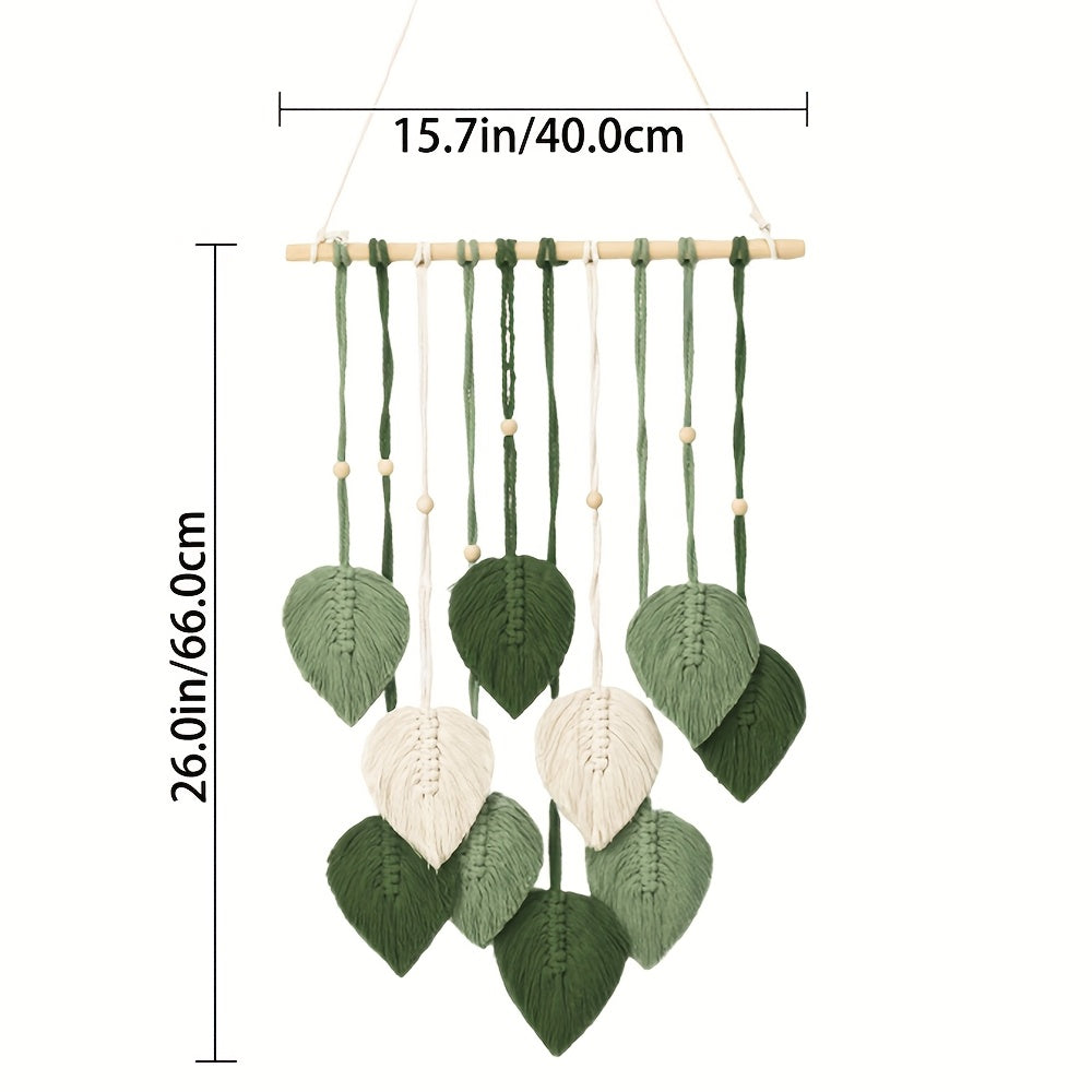 1pc Tapestry Wall Decor, Bohemian Safari Wall Art, Nature Green Theme Home Decor, Bedroom Decoration, Creative Gift, Study Supplies for Classroom Living Room Office Decor