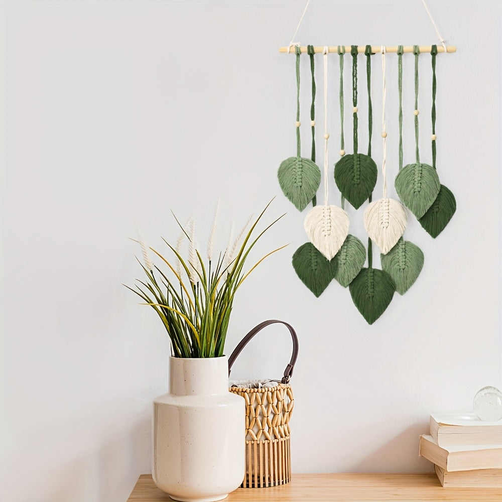 1pc Tapestry Wall Decor, Bohemian Safari Wall Art, Nature Green Theme Home Decor, Bedroom Decoration, Creative Gift, Study Supplies for Classroom Living Room Office Decor